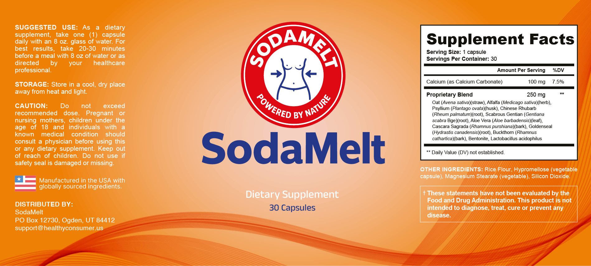 sodamelt label